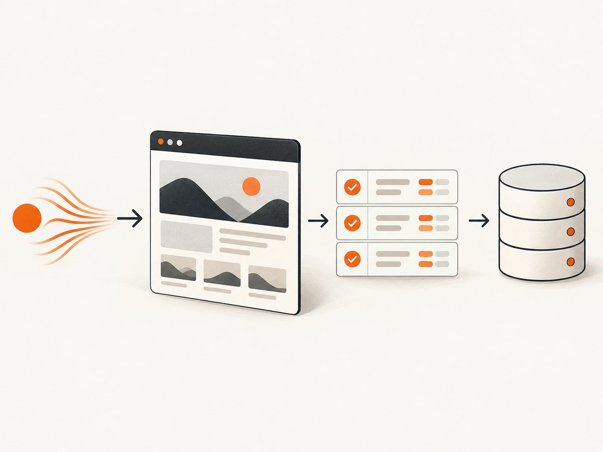 A dependable extraction pipeline separates fetching, rendering, parsing, validation, and storage.