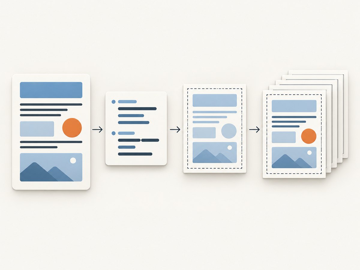 Print CSS defines the page box while a fixed frame repeats around each generated PDF page.