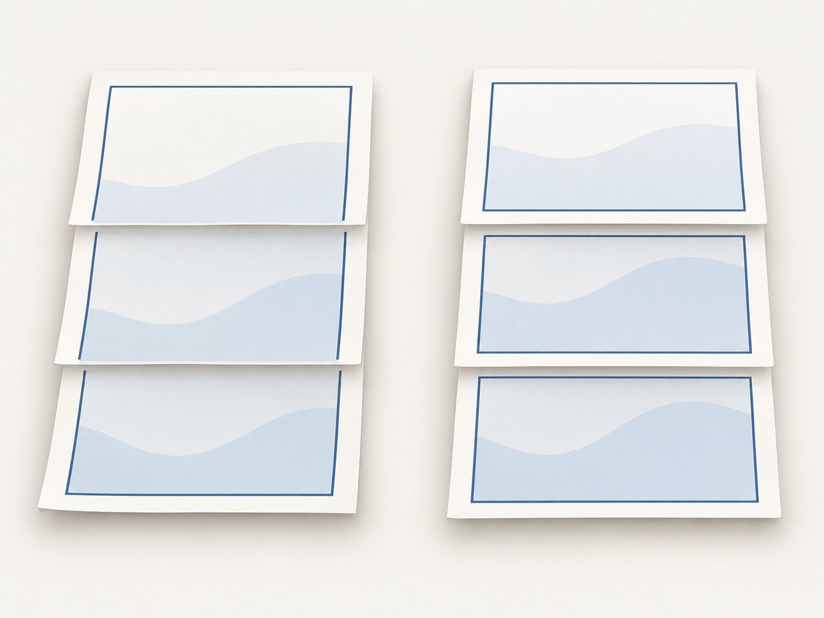 A flowing border follows document content; a fixed print frame follows each physical page.