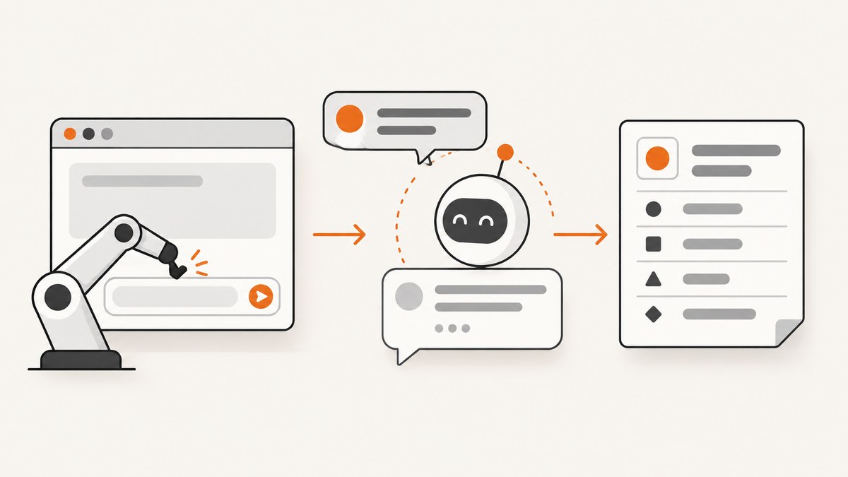 How to Build Browser Automation That Starts Chats and Records Answers