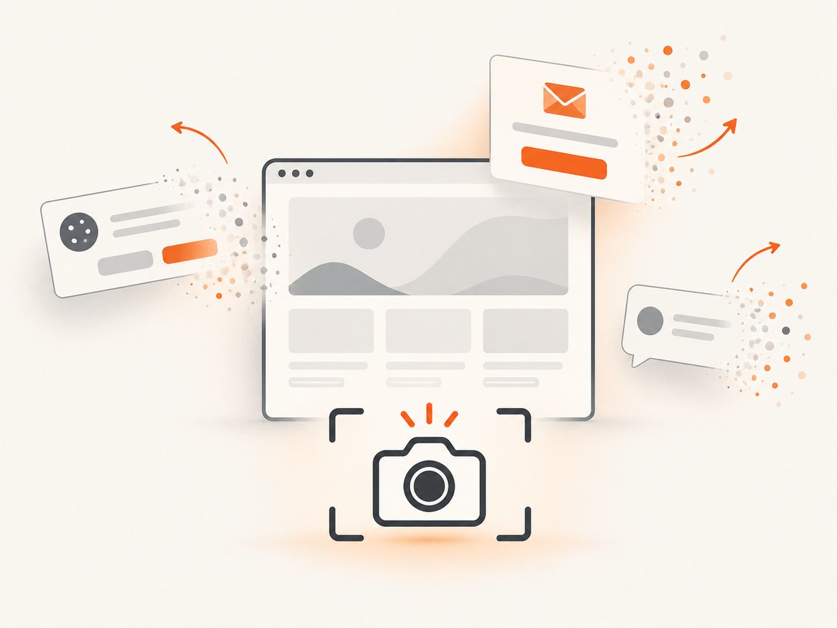 A screenshot API can handle page capture directly, including removing common overlays before the image is returned.