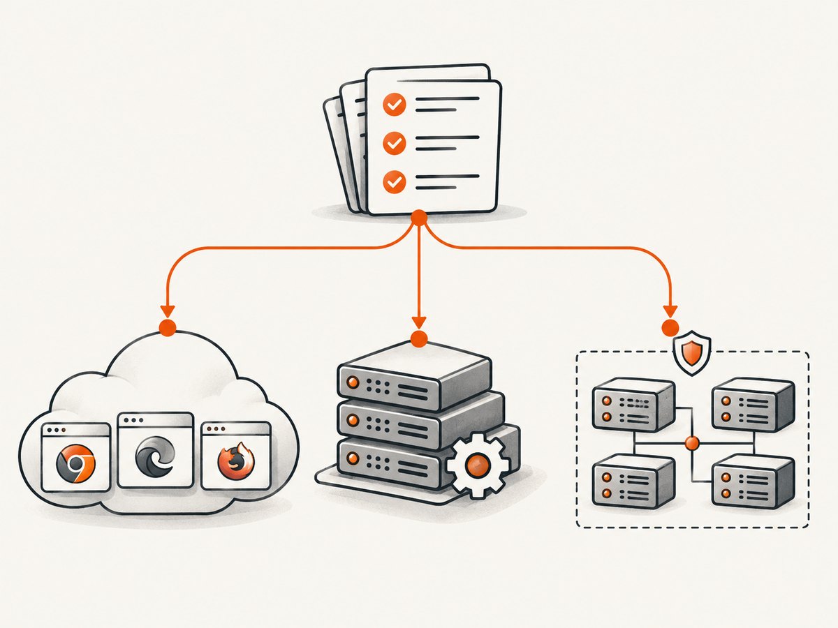 BrowserStack alternatives fall into managed clouds, open-source frameworks, and self-managed browser infrastructure.