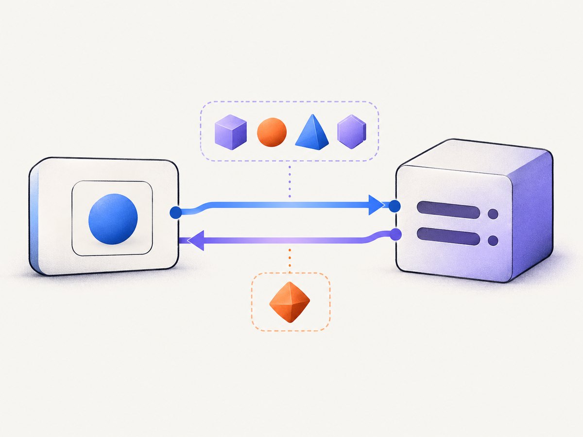 The stdio flow: a host starts the server, discovers its tools, and invokes a validated handler.