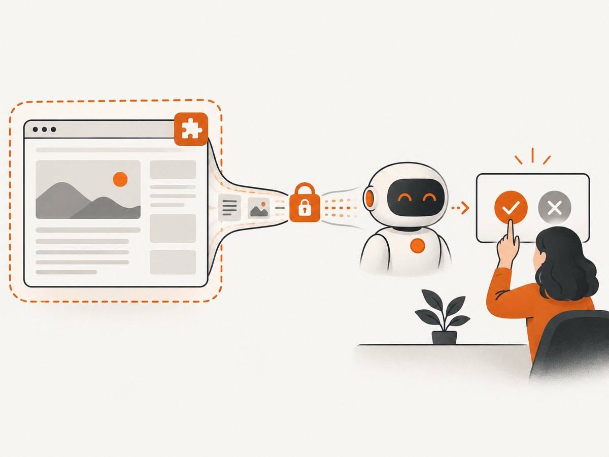 A dependable browser agent observes the page, takes a bounded action, and verifies the resulting state.
