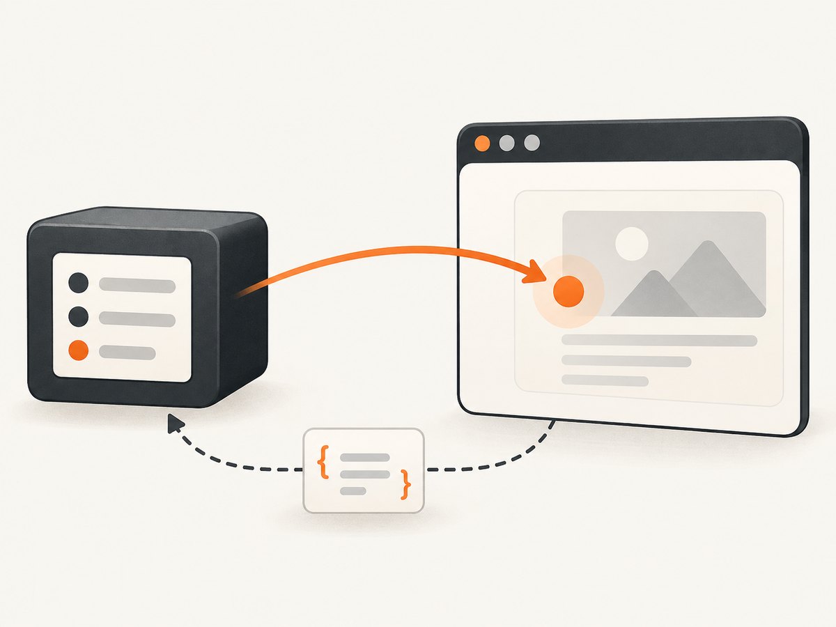 Puppeteer evaluates the callback in the browser page and returns its serializable result to Node.