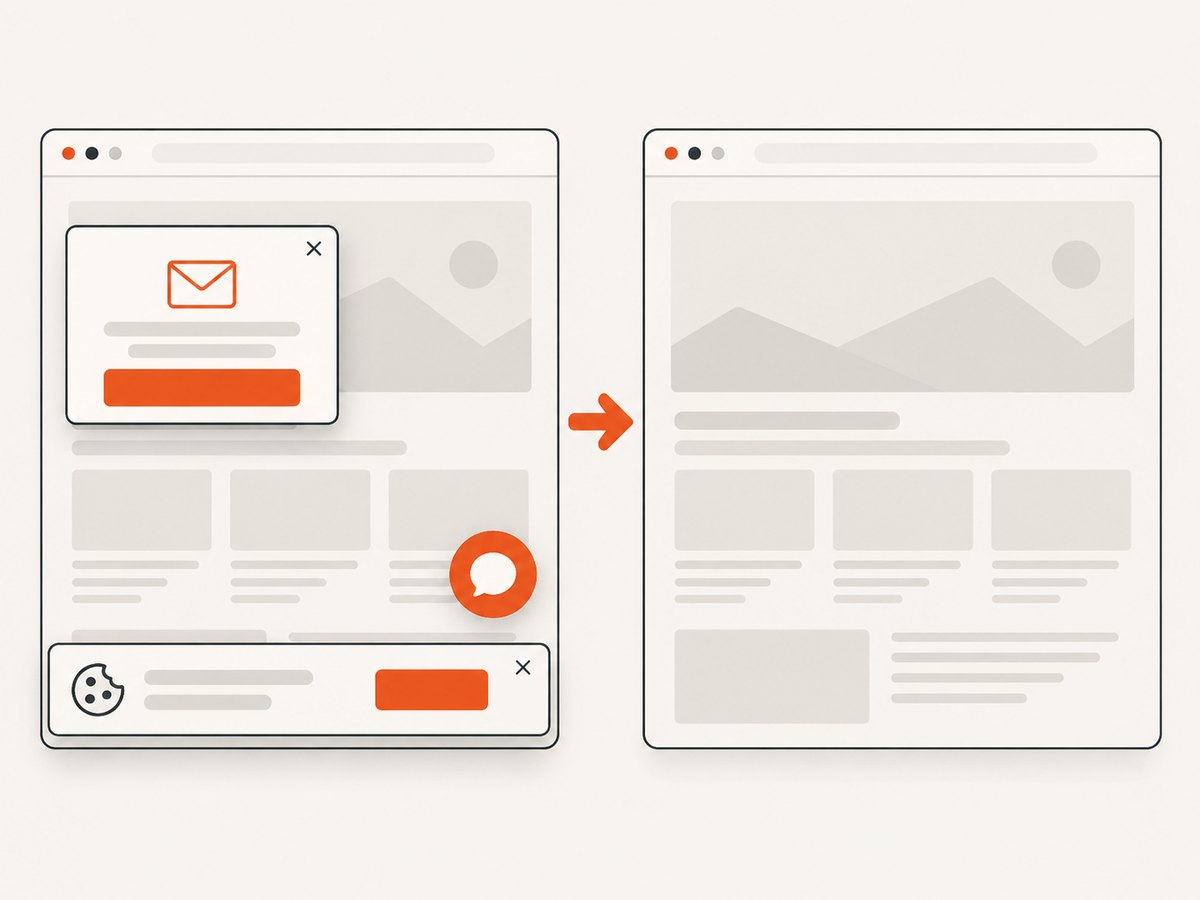 A stable page without overlays produces a more repeatable screenshot.