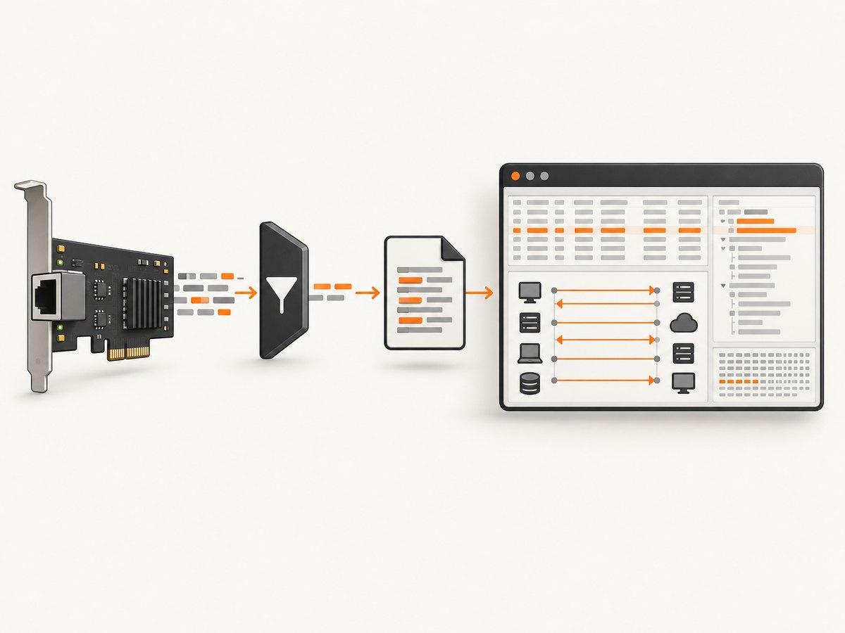 Capture narrowly with tcpdump, then explore the saved pcap with richer display filters.