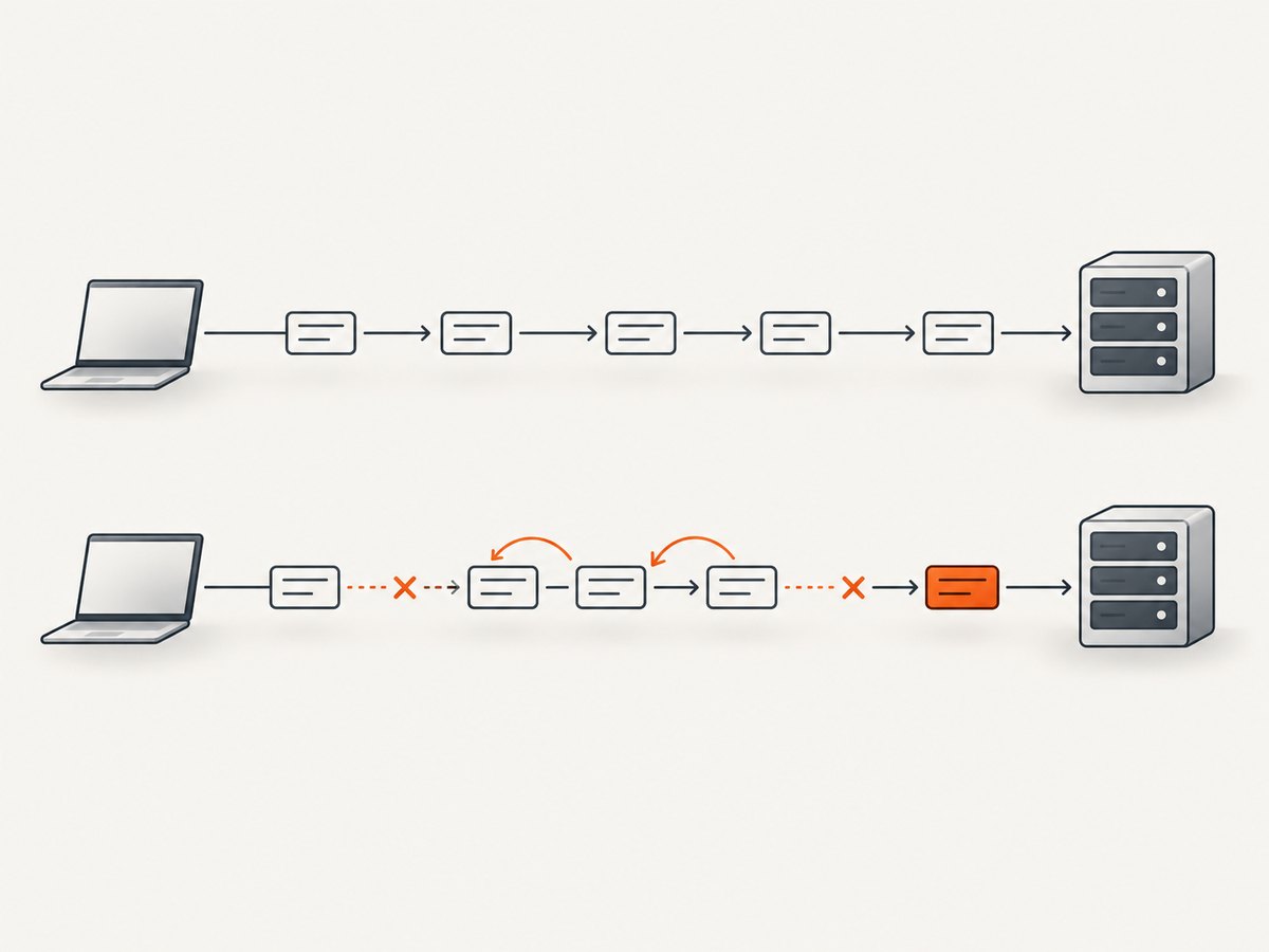 Comparing a healthy trace with a failing trace helps isolate timing, retransmission, and reset problems.