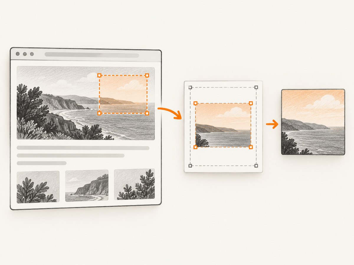 Capture the viewport once, then crop the selected rectangle in extension code.