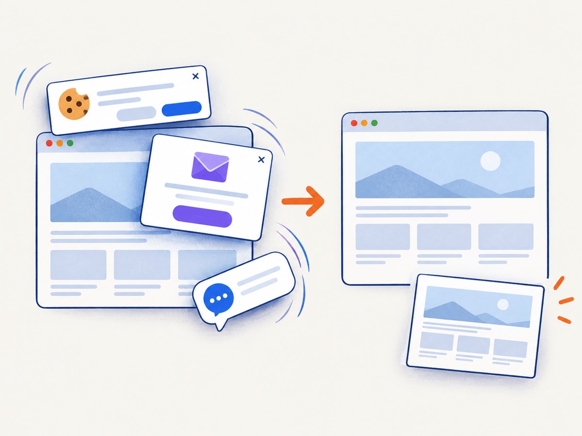 A clean capture removes obstructive overlays before returning the image.