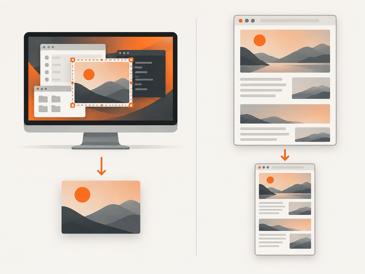 Desktop servers capture screen pixels; browser servers capture page content and can include content below the fold.