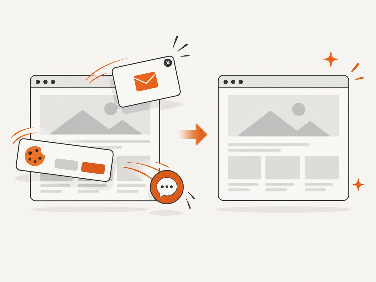 Consent elements and overlays can change what the final image contains.