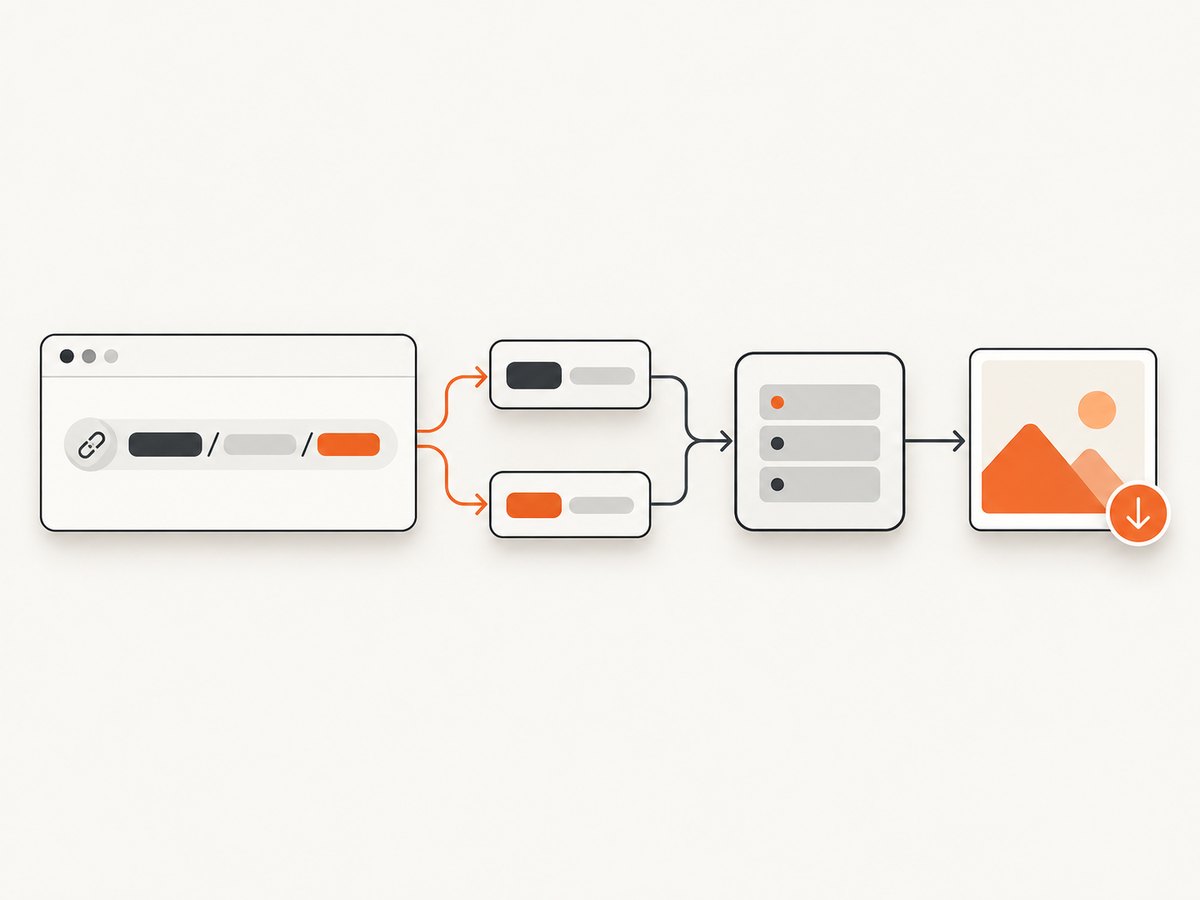 A Figma file key and node ID select the design object rendered by the Images API.
