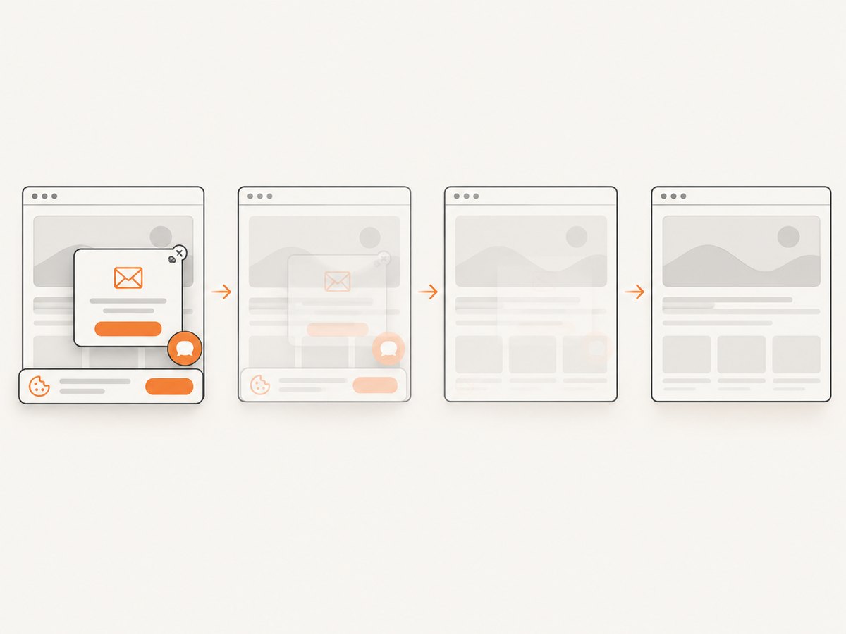 Cleanup steps remove common overlays before an automated screenshot is saved.