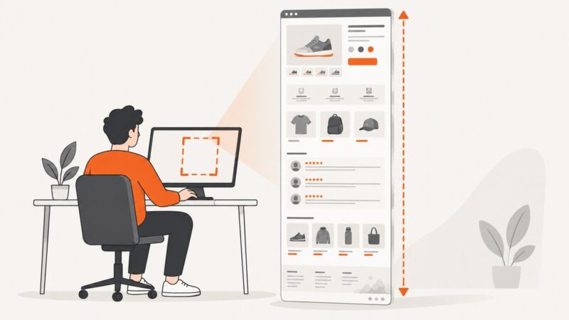 How to Capture Full-Page Screenshots of Target