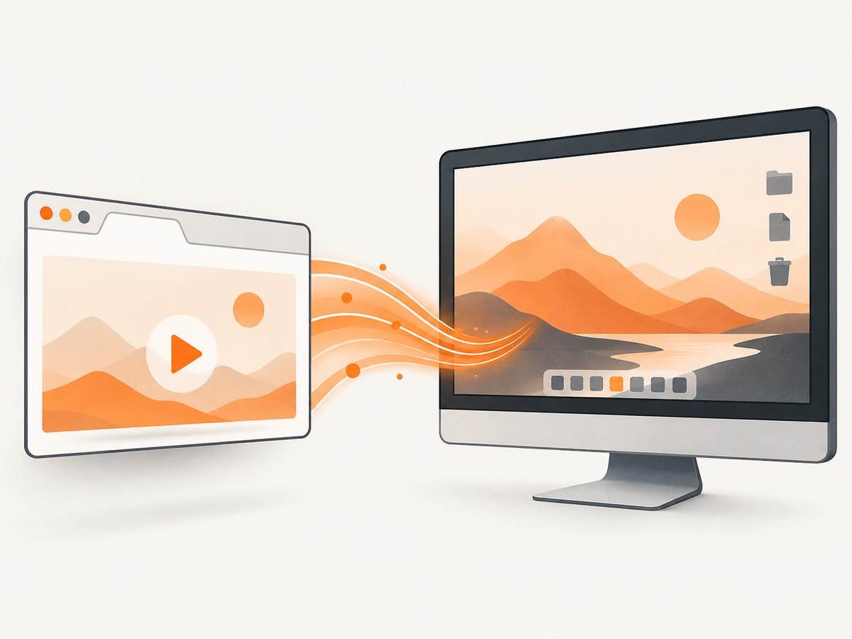 Choose desktopCapture for selectable displays and windows; use tabCapture for the active tab.
