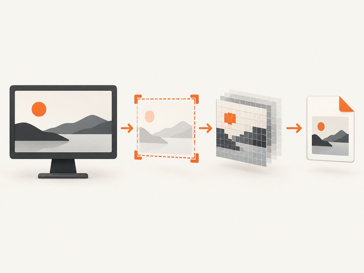 Robot reads a screen rectangle, returns a BufferedImage, and ImageIO writes the file.