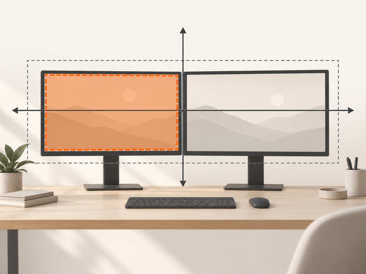 Monitor bounds can include negative coordinates in a multi-display layout.