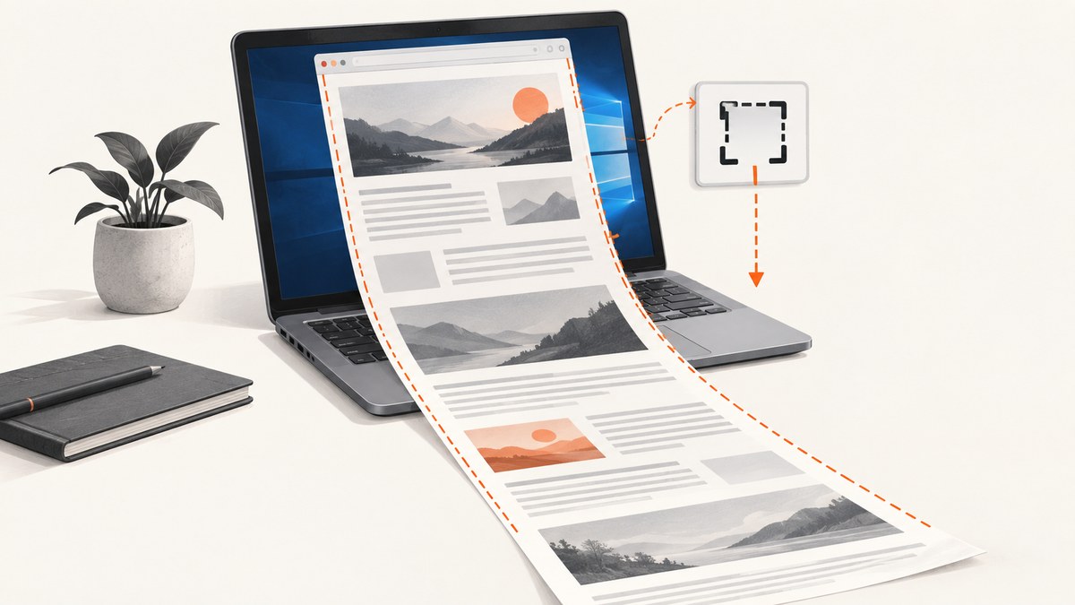 How to Capture a Full Web Page in Windows 10