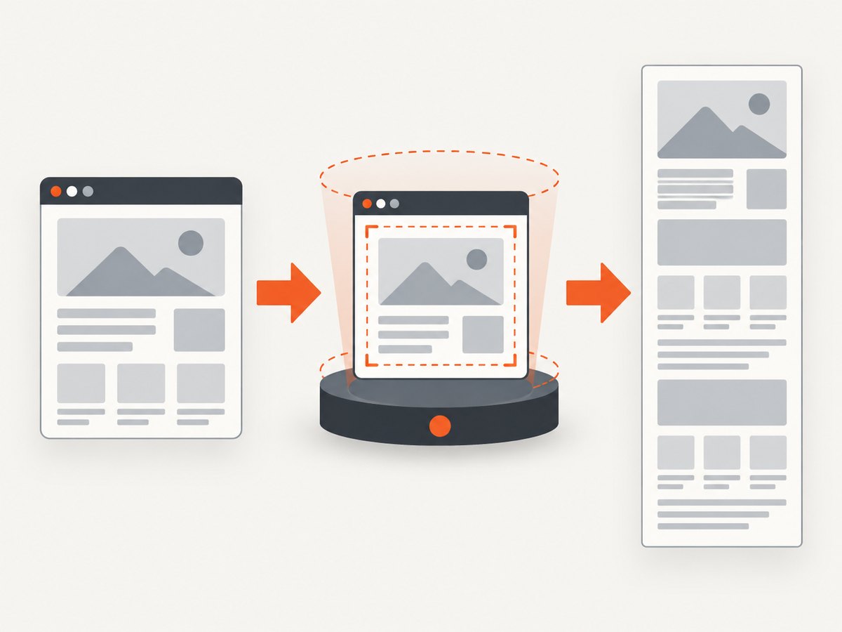 A full-page capture renders content beyond the visible browser viewport.
