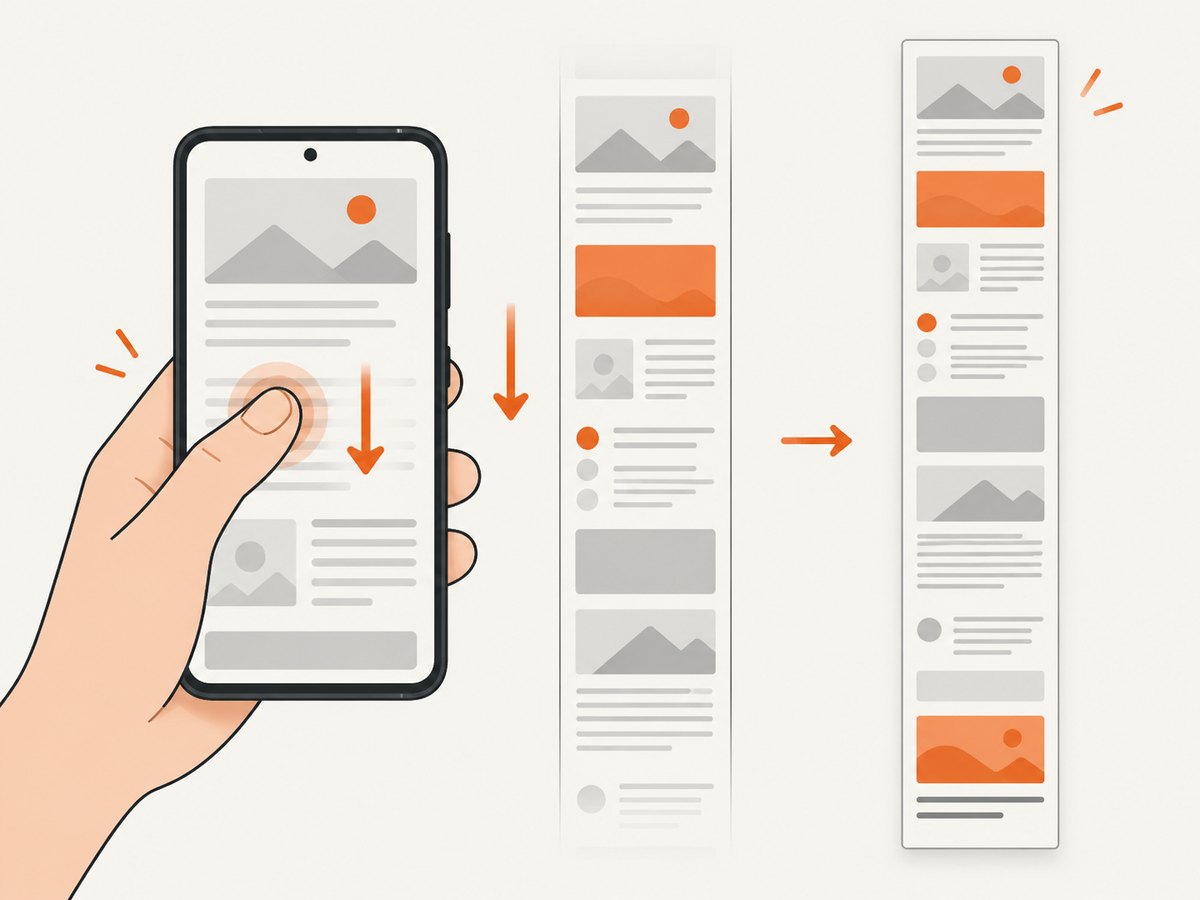 A long screenshot combines content beyond the visible Android viewport into one image.