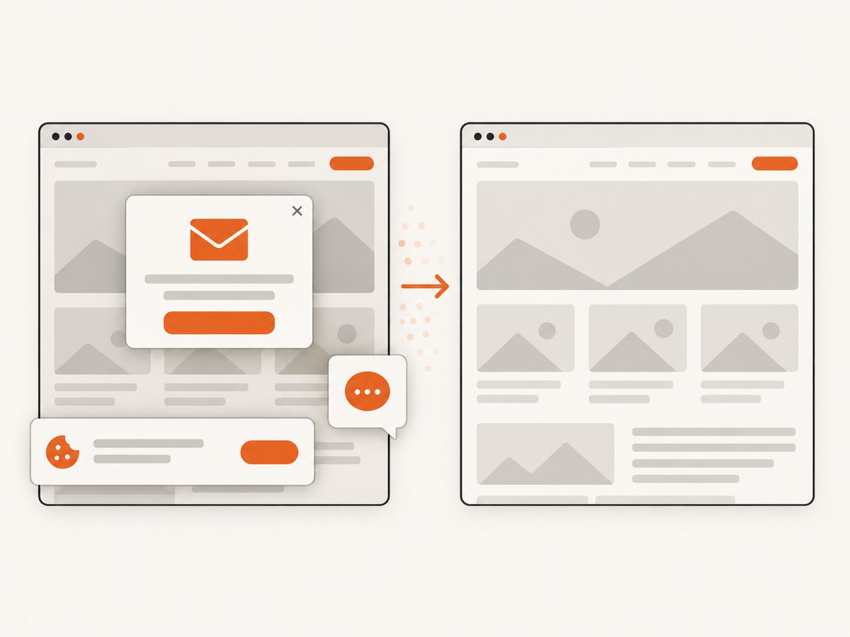 A clean capture workflow removes obstructing consent and promotional overlays before the image is returned.
