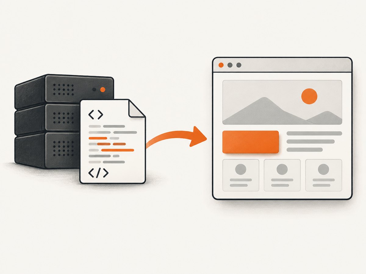 Original source and live DOM are different captures: one is the server response, the other is the browser’s processed document.