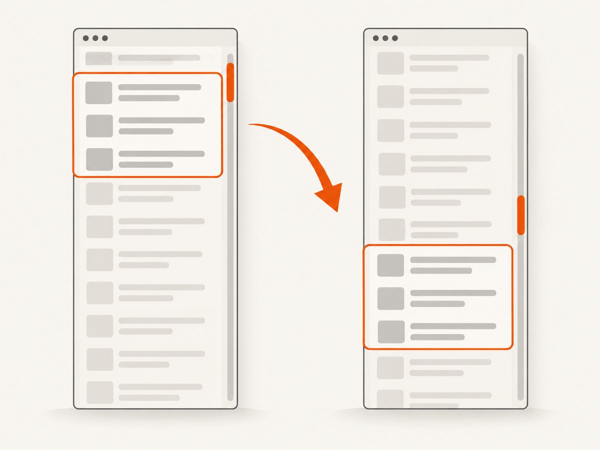 A locator screenshot captures the visible portion of a scrollable container; scroll deliberately to capture another part.
