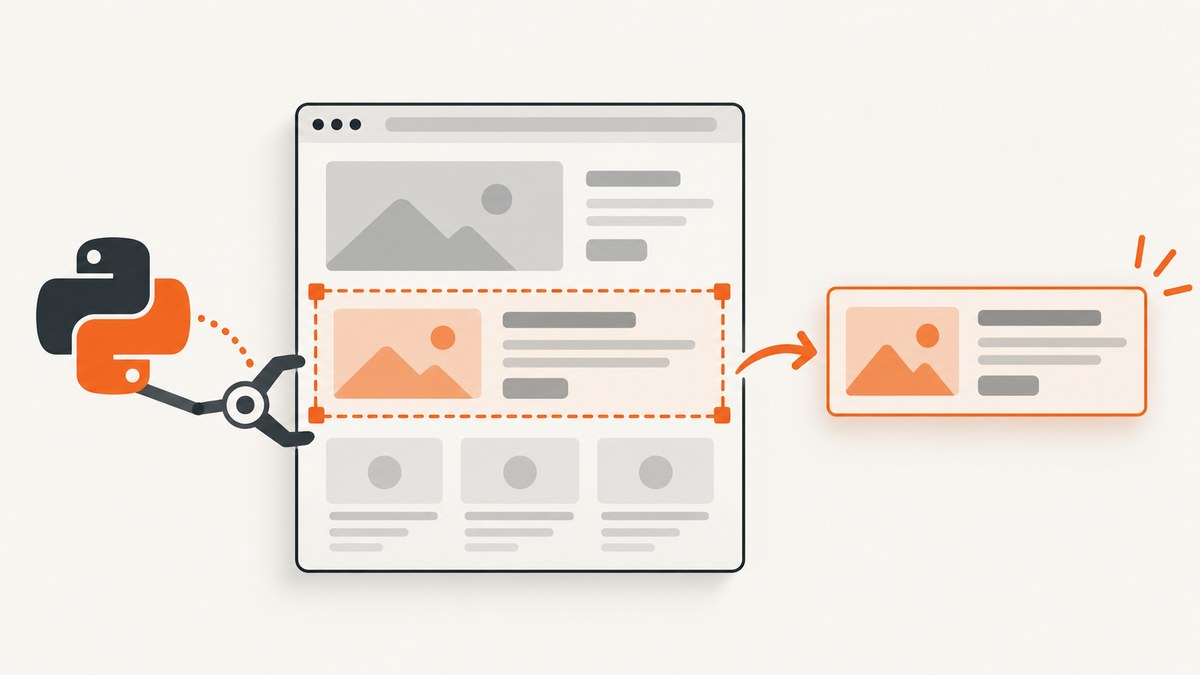 How to Capture Part of a Web Page with Python and Selenium