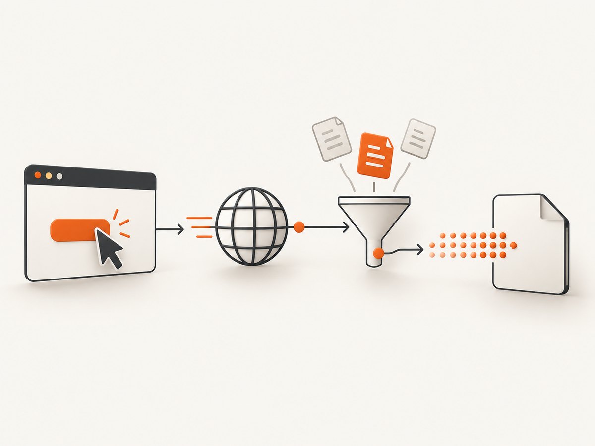 Register the response observer before the download action, then validate and save the returned bytes.