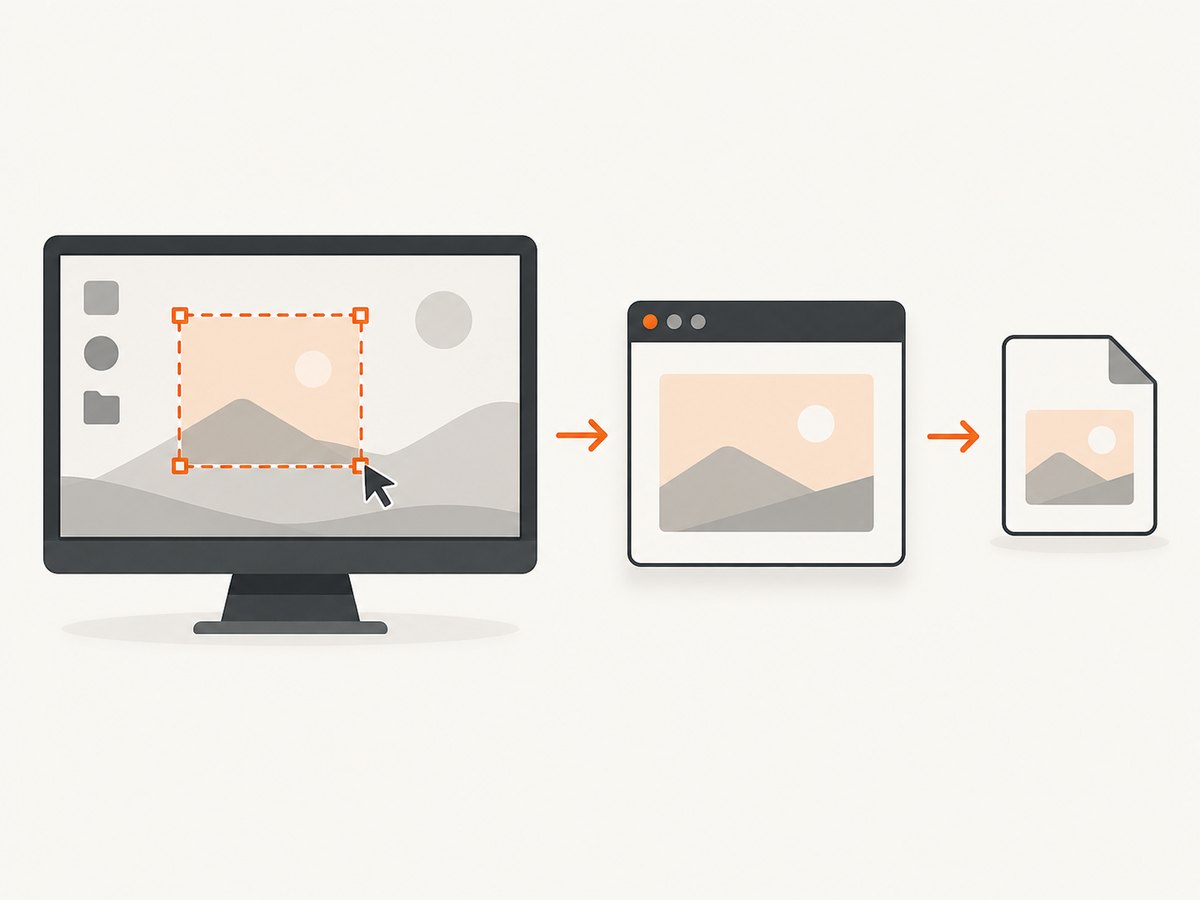 A drag selection becomes a QPixmap through QScreen.grabWindow().