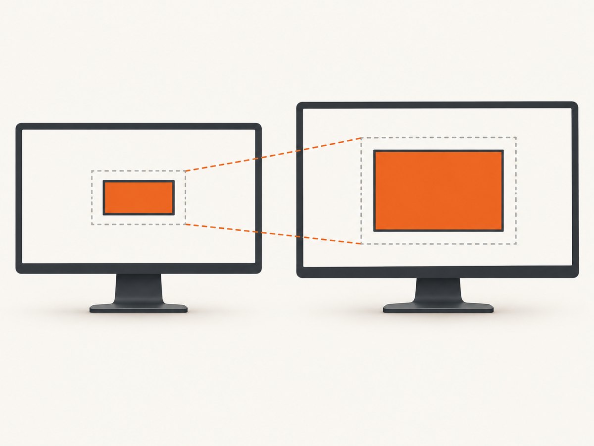 Device-independent coordinates can produce larger physical images on high-DPI screens.