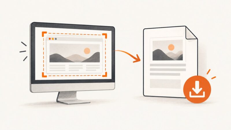 How to Capture a Screenshot and Convert It to PDF