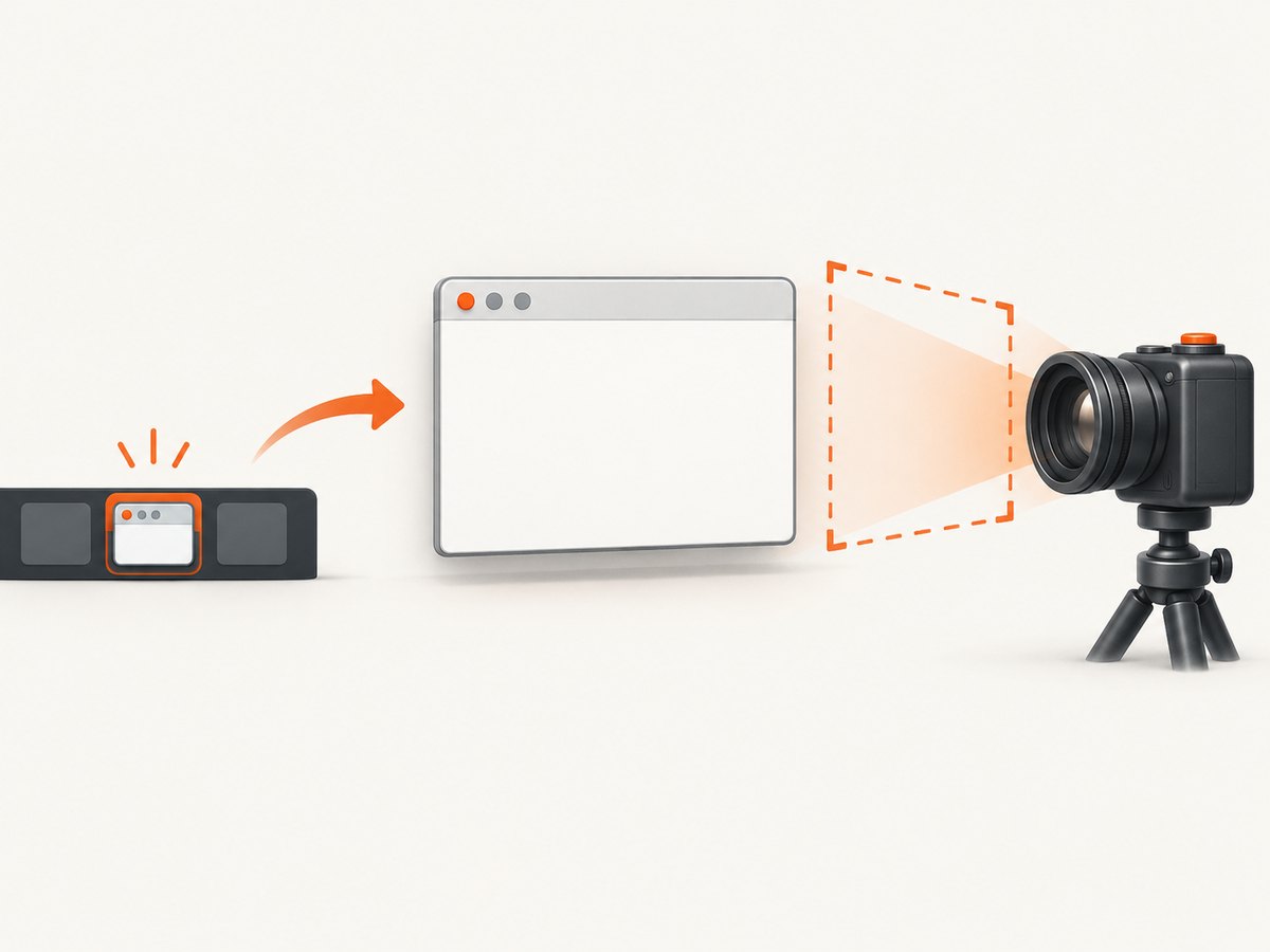 Robot can capture the desktop rectangle only after the window is restored and visible.