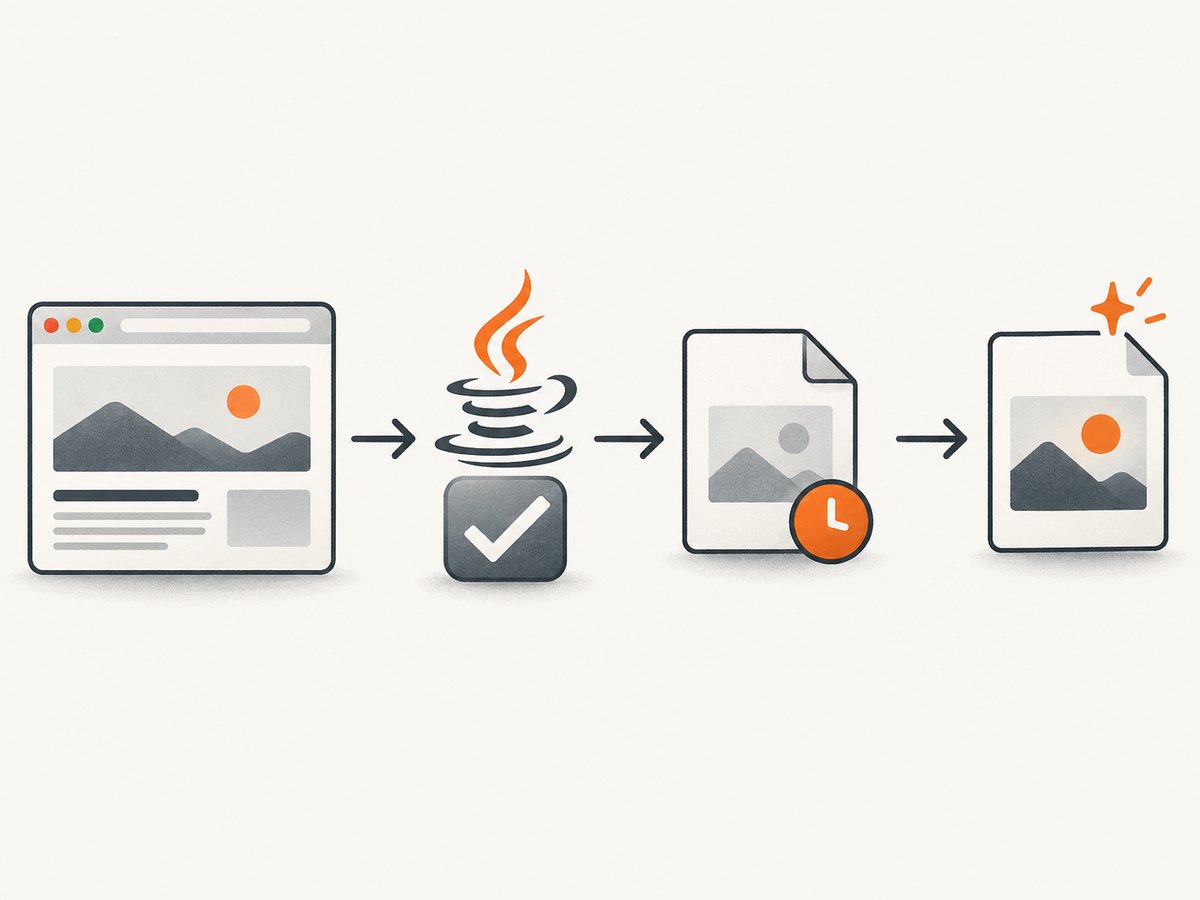 Selenium returns a temporary file, bytes, or Base64; your code chooses how to persist or process it.