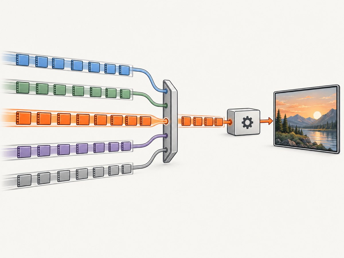 Use ffprobe and an explicit map when an MPEG-TS source contains multiple programs or video streams.