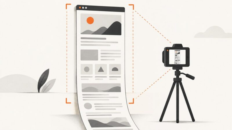 How to Capture Scrolling Website Screenshots