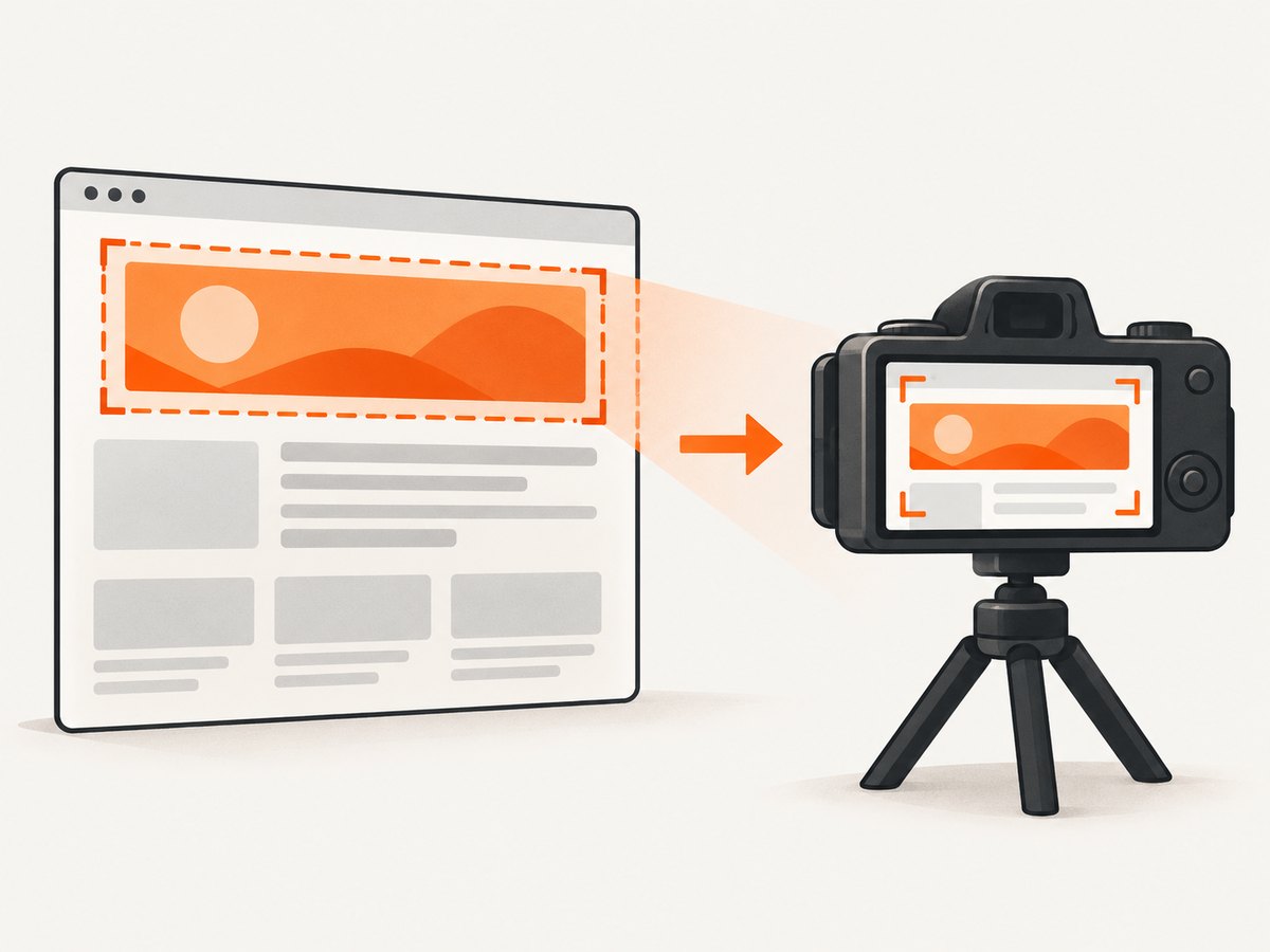 A screenshot preserves the rendered page at the moment of capture; it does not control which ad is delivered.