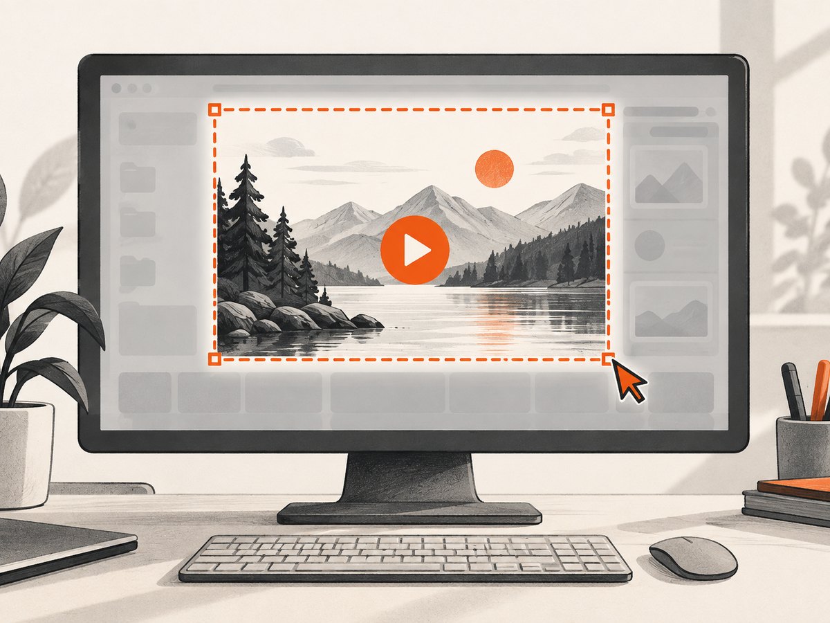 Pause the video, select only the frame area, then save the snip from Snipping Tool.