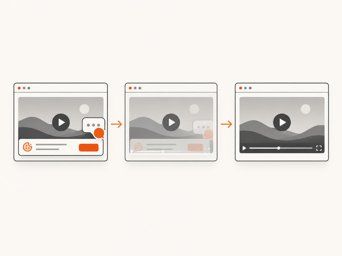 Consent banners, popups, and chat widgets can be removed before a web capture.