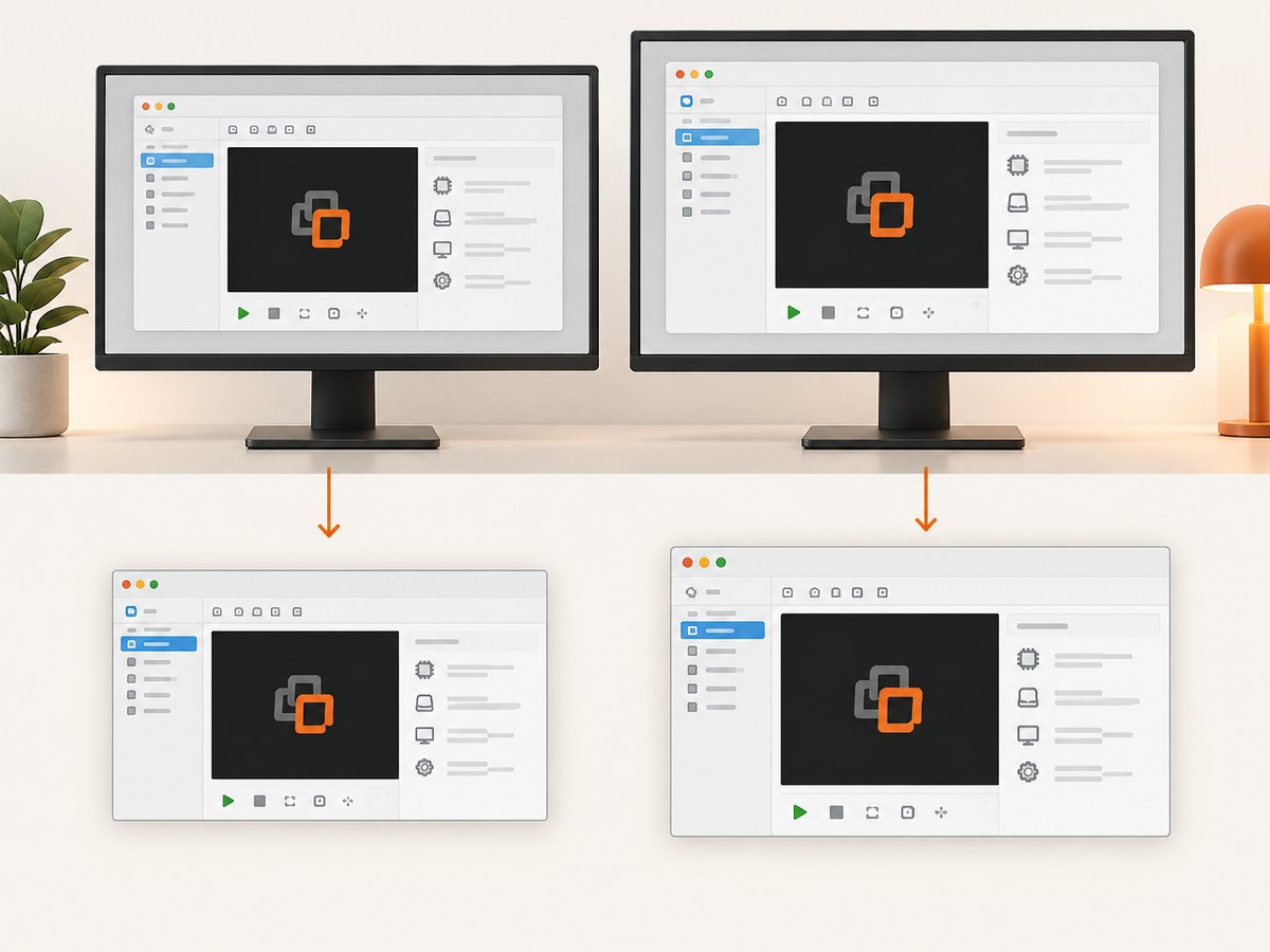 Robot captures the visible host rectangle that contains the VMware guest display.