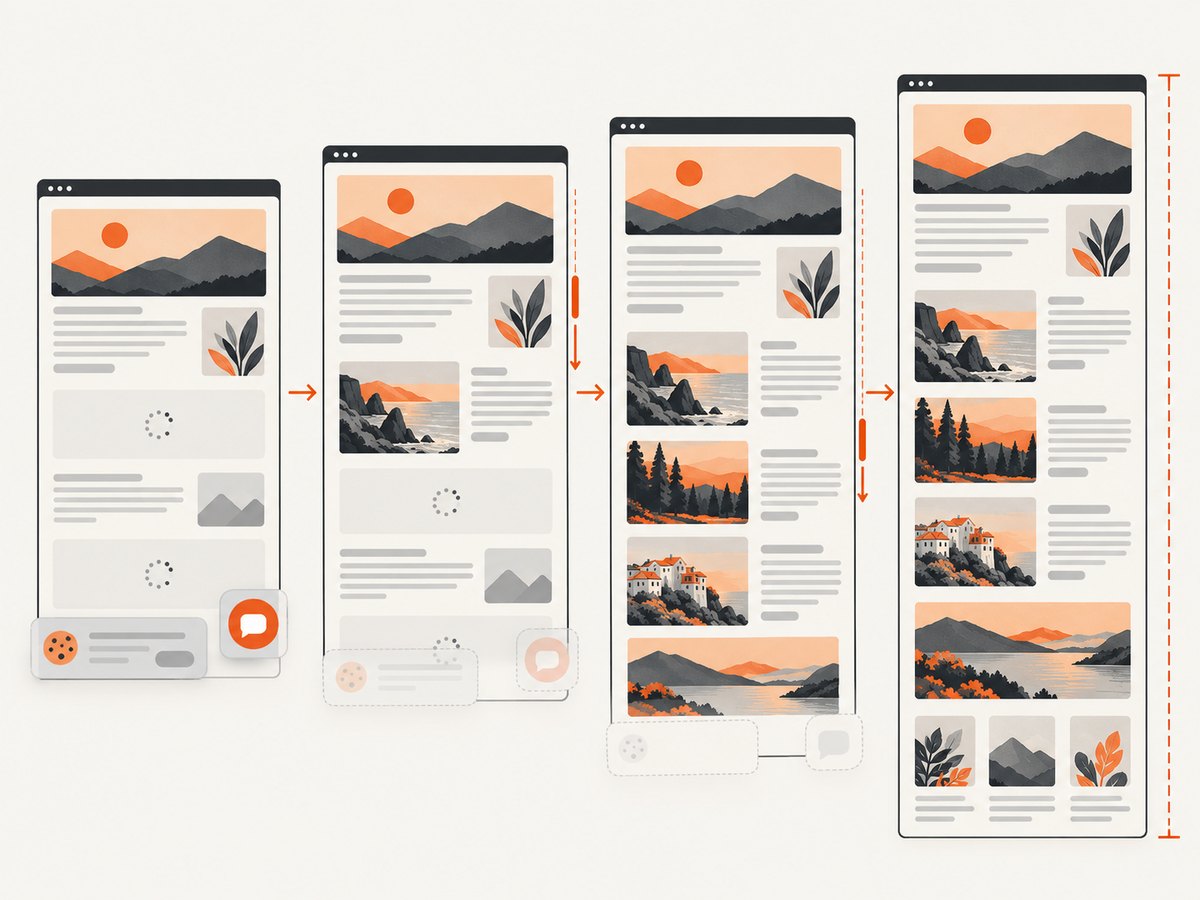 Scroll-triggered content may need to load before a full-page capture is complete.