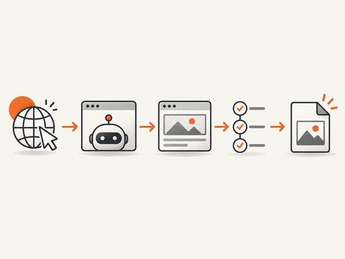 A reliable capture pipeline waits for the page state before writing the image.