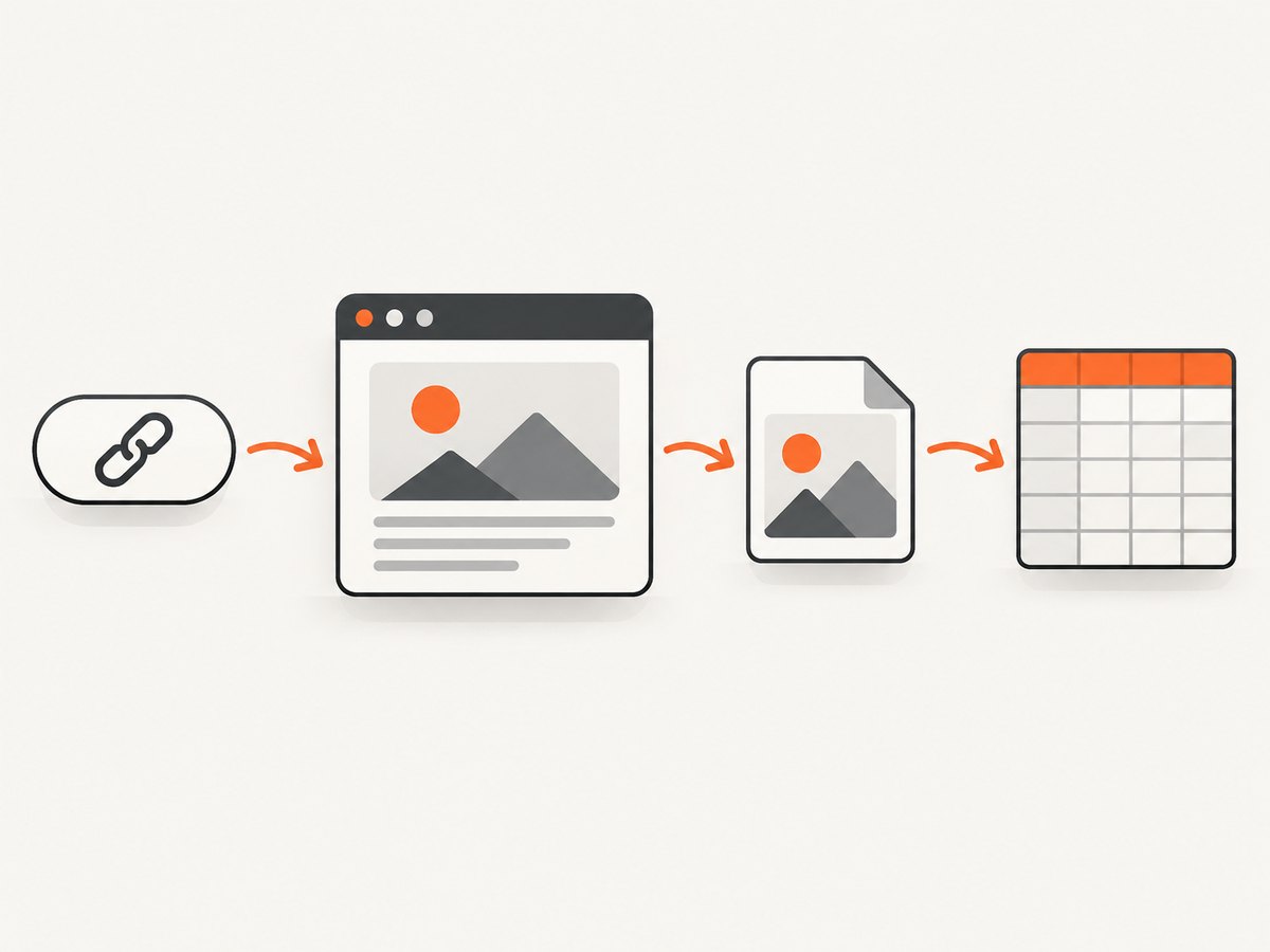 A webpage must be rendered into image data before Google Sheets can insert it.