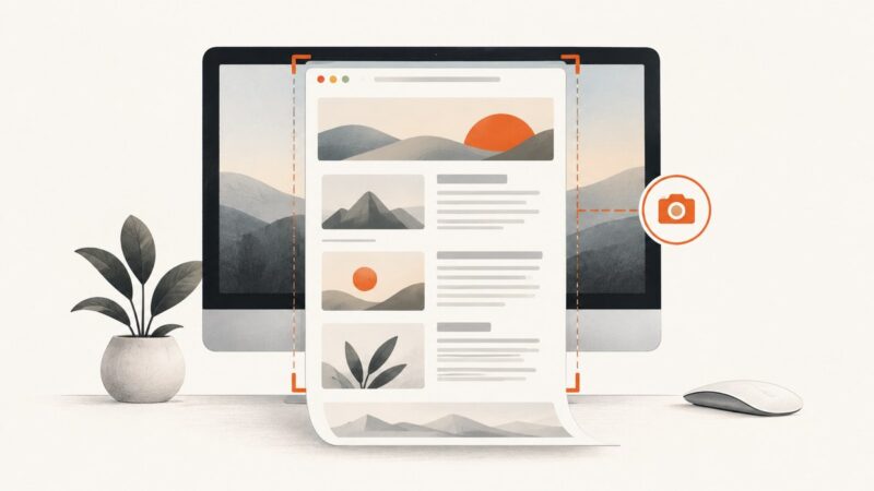 How to Capture Website Screenshots Online on a PC