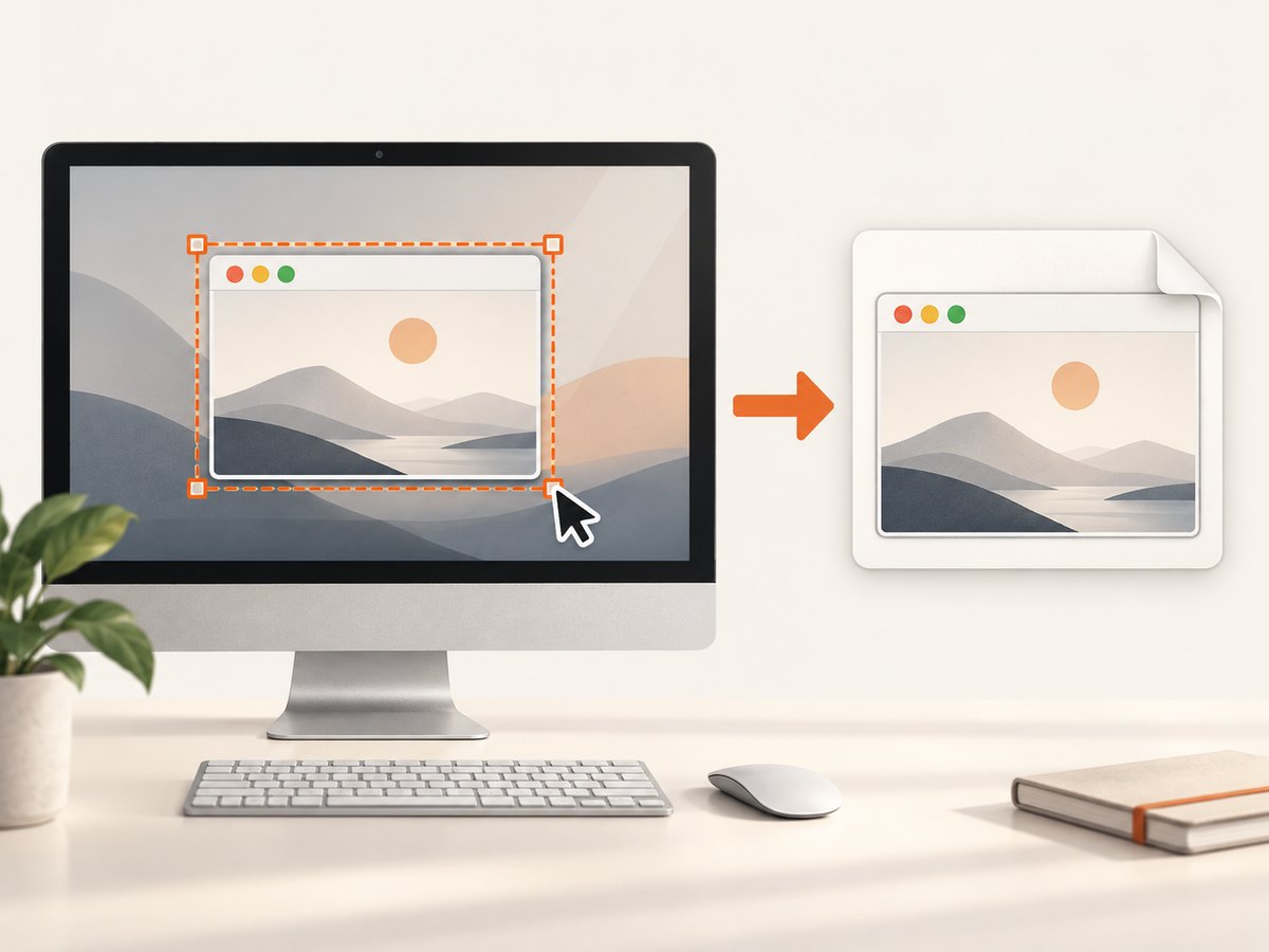 Window capture selects the application frame so the saved image can include its title bar.