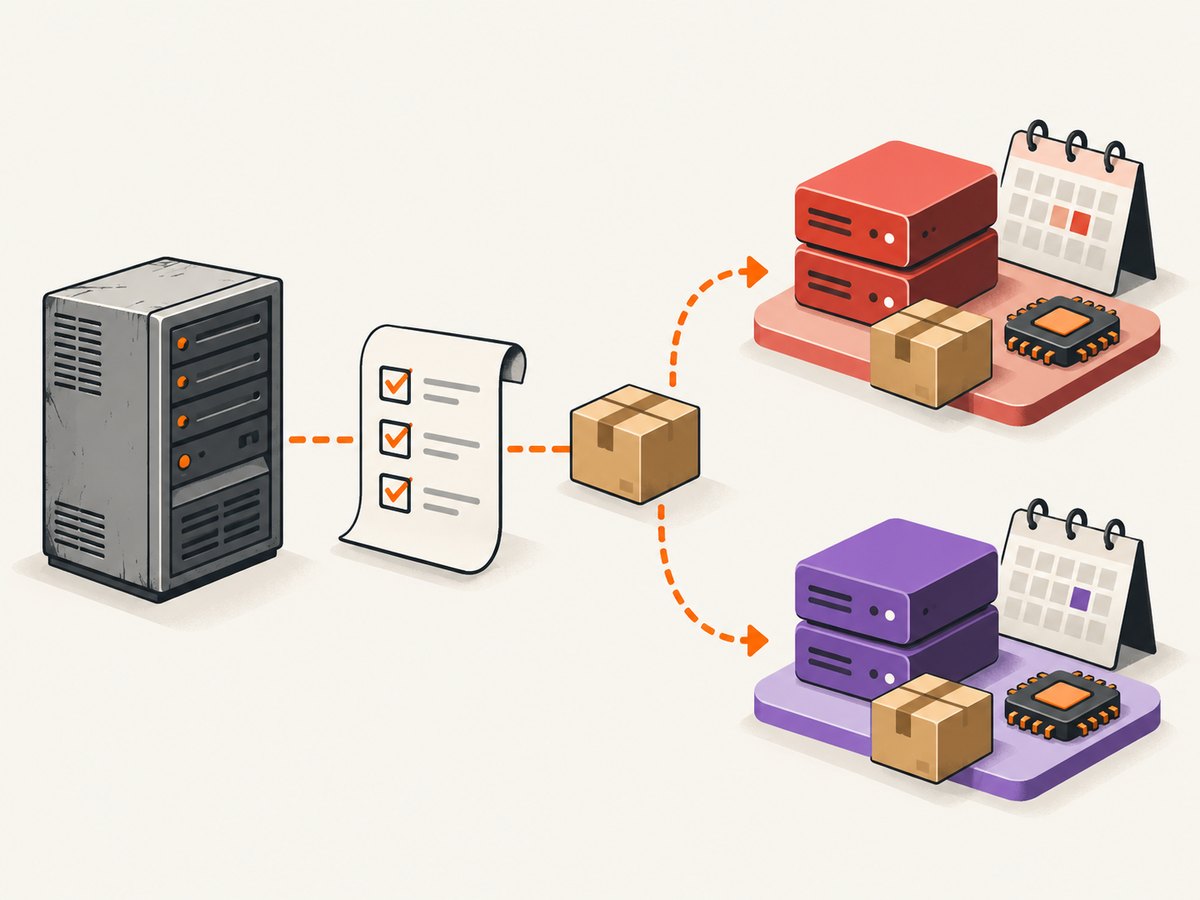 A migration decision depends on lifecycle, packages, hardware and certification checks.