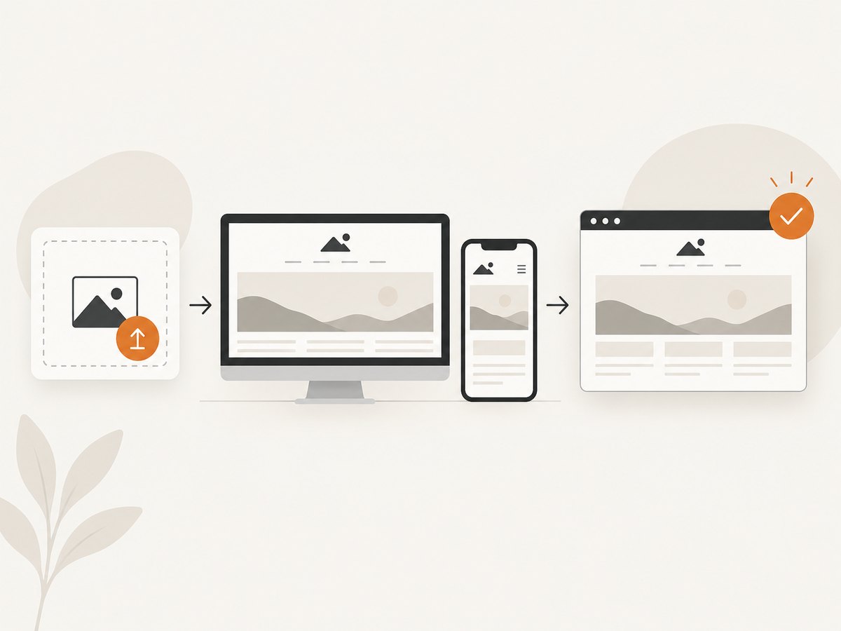 Upload separate desktop and mobile logo assets, adjust their heights, and save the header.