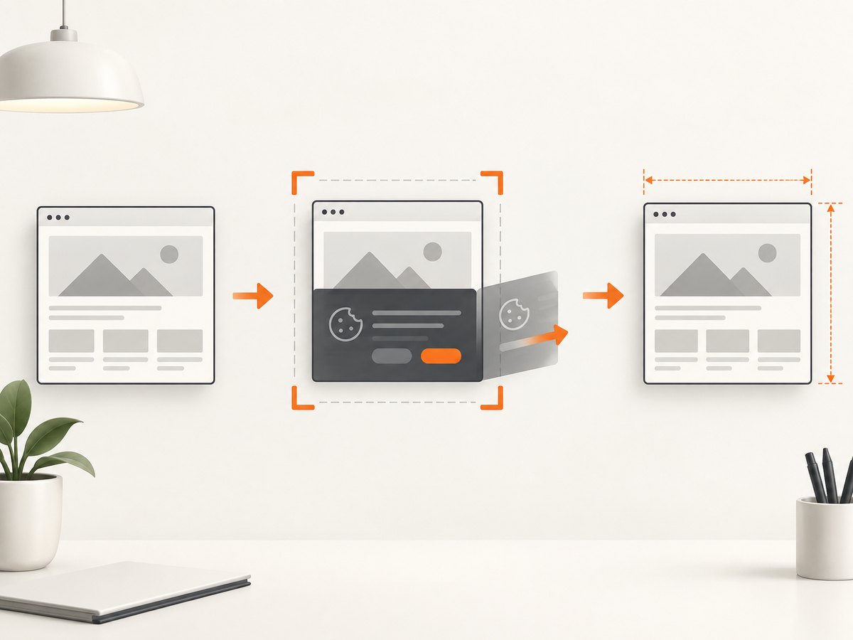 A capture workflow can clean page overlays before producing a fixed-size image.