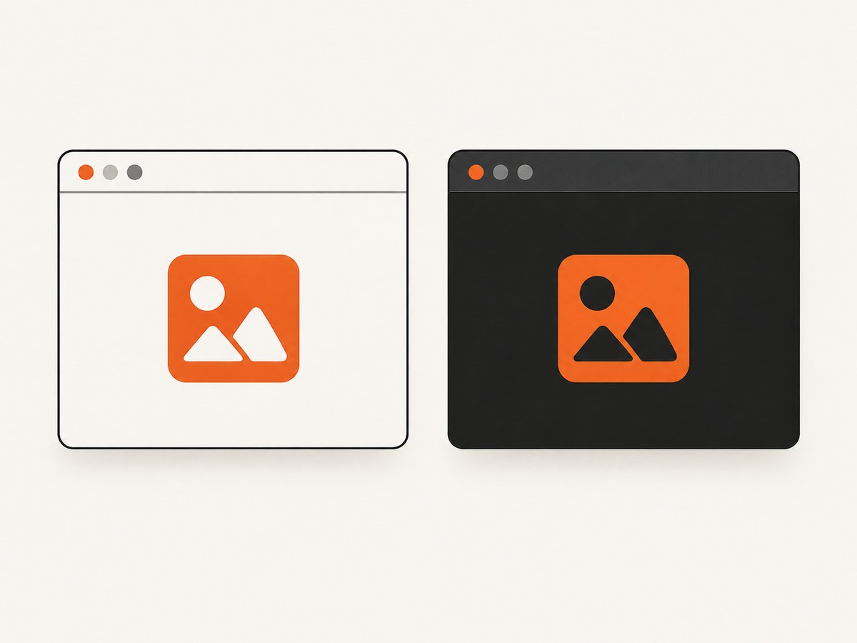A separate dark-mode favicon can improve contrast for dark browser themes.